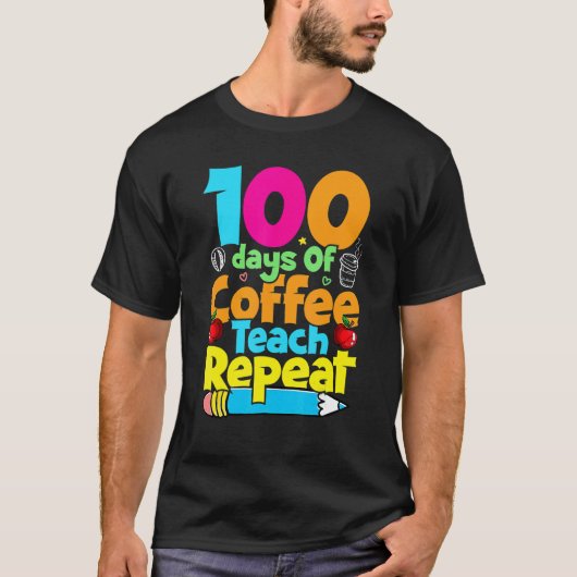 Cが好きな先生と生徒のための100日目の登校 Tシャツ (正面)