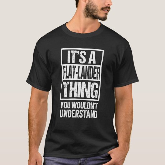 Cが理解できないのは平らなランダーだ Tシャツ (正面)