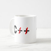 CであってC++ではない コーヒーマグカップ (正面左)