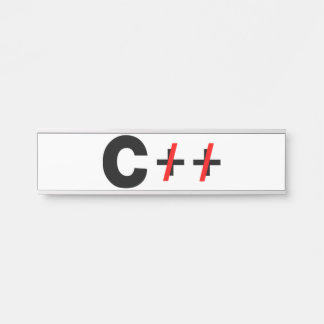 CであってC++ではない サインプレート