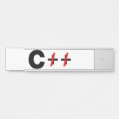 CであってC++ではない サインプレート (正面)