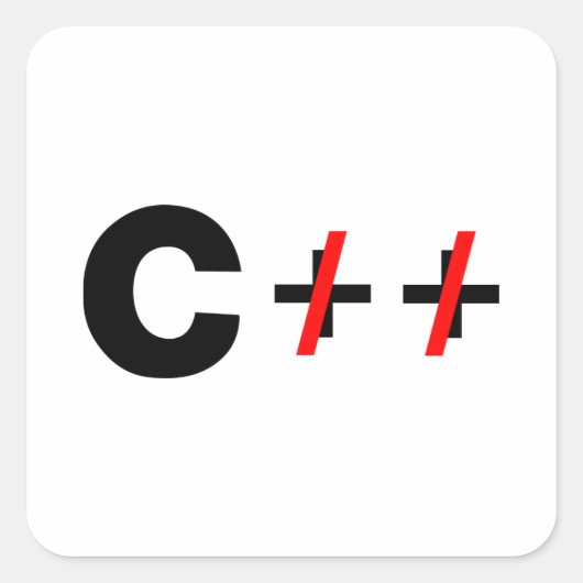 CであってC++ではない スクエアシール (正面)