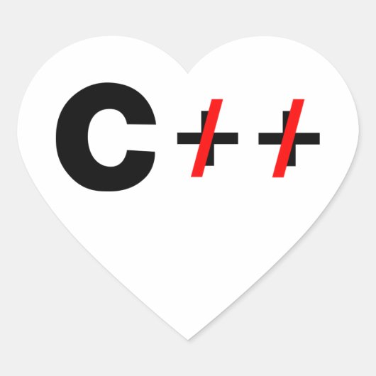 CであってC++ではない ハートシール (正面)