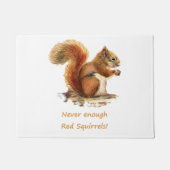 Cで赤いリスおもしろい動物の引用文が足りない ドアマット (正面)