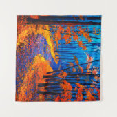  cに美しい秋の森を描いた油絵 タペストリー (正面(横))