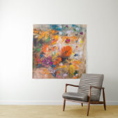 cに美しい秋の森を描いた油絵 タペストリー (インサイチュ(横))