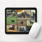 Cのくず子犬のコラージュ マウスパッド (マウス)