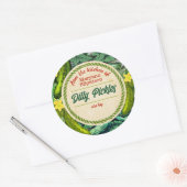 Cのキッパーソナライズされたチンから缶詰の漬物 ラウンドシール (封筒)