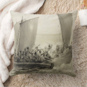 Cのトルコの海賊に十分に乗っているアゾフのコサック人 クッション (ブランケット)