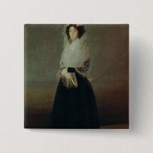Cのフランシスコホセde Goya y Lucientes のポートレート 缶バッジ
