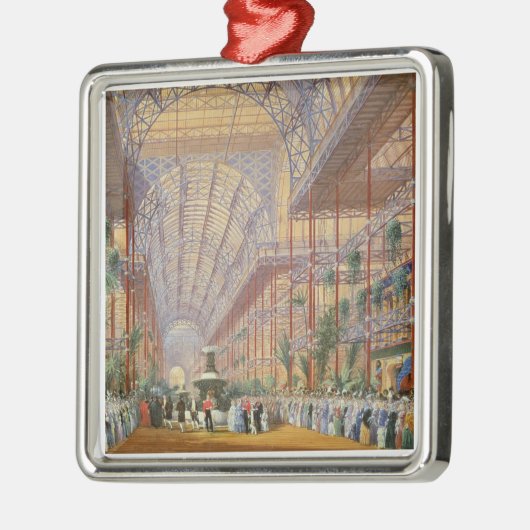 Cの後で1862年の展覧会を開けるビクトリア女王 メタルオーナメント (左)