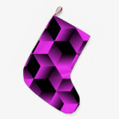cの格子を持つ抽象芸術幾何学的シームレスパターン スモールクリスマスストッキング (正面 (吊り時))