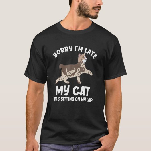 Cの研究室に猫が座っていてごめんなさい Tシャツ (正面)