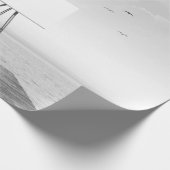 cの超現実的な黒と白の画家スケッチ ラッピングペーパー (角)