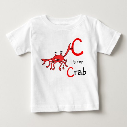 CはカニTシャツ用 ベビーTシャツ (正面)