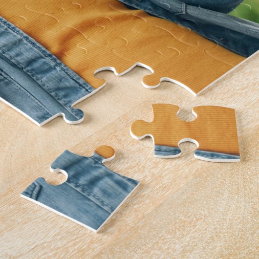 Cはクッキーモンスター用|名前の追加 ジグソーパズル (側面)