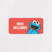 Cはクッキーモンスター |名前の追加 ラベル (デザイン1)