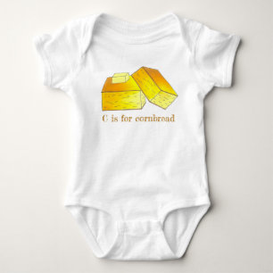 Cはコーンブレッド南部ソウルフードコーンブレッド用 ベビーボディスーツ