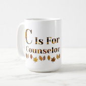 CはスクールカウンセラーのC コーヒーマグカップ (正面左)