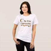 CはスクールカウンセラーのC トライブレンドTシャツ (正面全面)