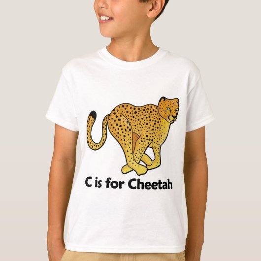 Cはチータのためです Tシャツ (正面)