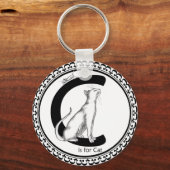 Cはネコ用 キーホルダー (正面)