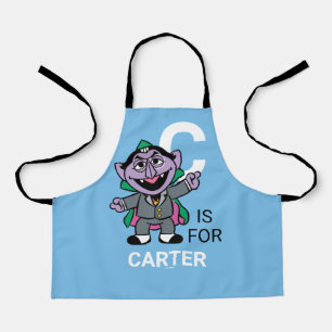 Cはフォン・カウント(Count von Count) 名前の追加 エプロン