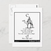 Cはラクダだった ポストカード (正面/裏面)