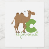 Cはラクダ用 ワインラベル (シングルラベル)