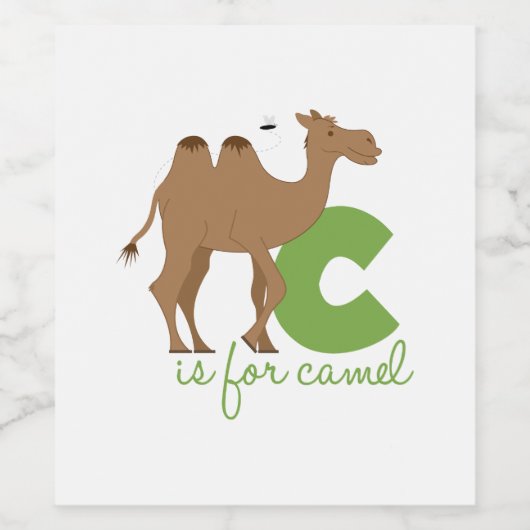 Cはラクダ用 ワインラベル (シングルラベル)