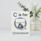 Cは検閲 ポストカード (スタンド正面)