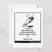 Cは猫だった ポストカード (正面/裏面)