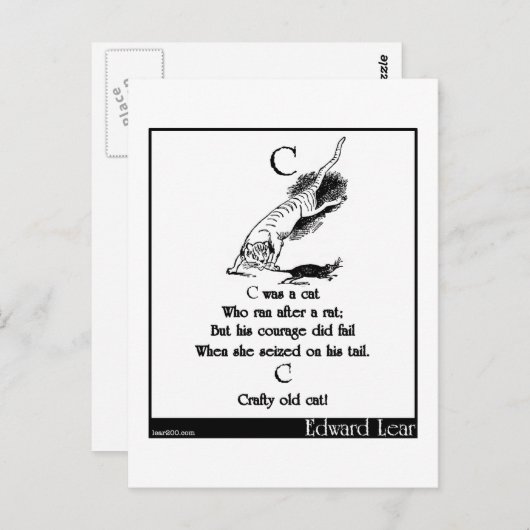 Cは猫だった ポストカード (正面/裏面)
