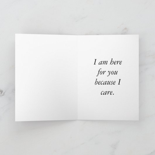 Cは蟹座サポートピンクのリボンを気にするのためです カード (内部)