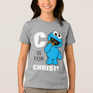 Cは があなたの名前を加えるクッキーモンスターのためです トライブレンドTシャツ
