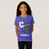 Cは|があなたの名前を加える計算フォンCountのためです Tシャツ (正面フル)