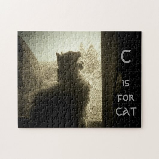 CはCATまたは写真 ジグソーパズル (横)