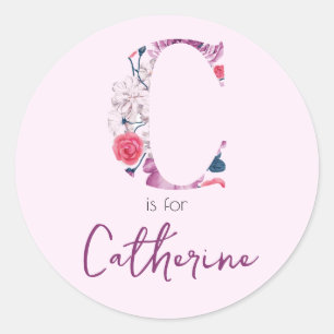 CはCatherine Girlフローラ花名ラベル ラウンドシール