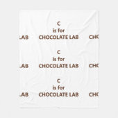 cはchoc lab用 フリースブランケット (正面)