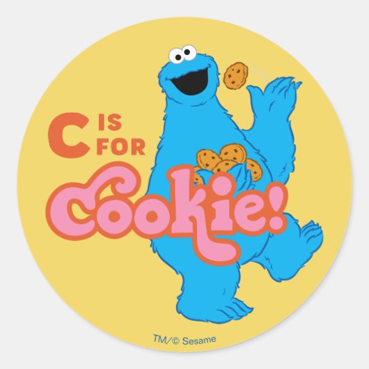 CはCookieのC ラウンドシール (正面)