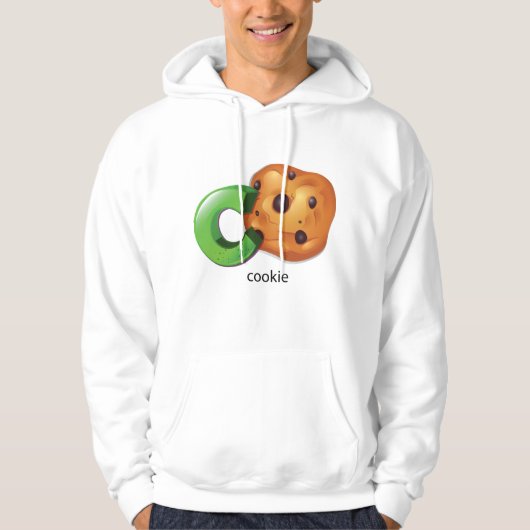 CはCookie Alphabet Letter Chocolate Chip用 パーカ (正面)