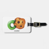 CはCookie Alphabet Letter Chocolate Chip用 ラゲッジタグ (正面横)