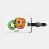 CはCookie Alphabet Letter Chocolate Chip用 ラゲッジタグ (裏面横)