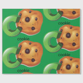 CはCookie Alphabet Letter Chocolate Chip用 ラッピングペーパー (フラット)