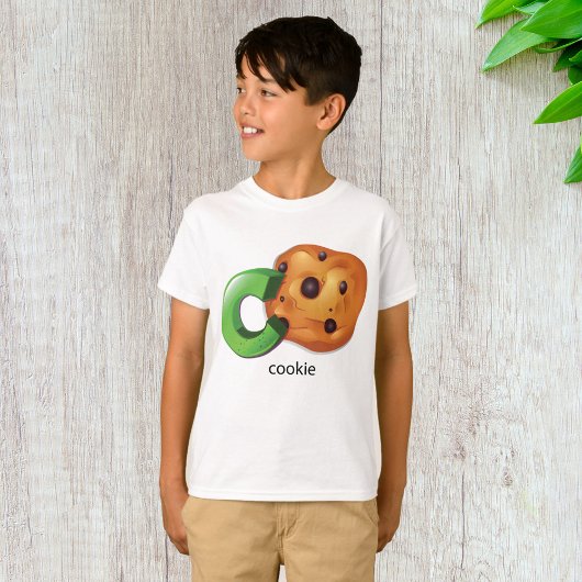 CはCookie Alphabet Letter Chocolate Chip用 Tシャツ