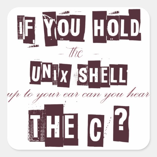 Cを聞くことができます スクエアシール (正面)