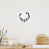 Cイニシャルジェムデザイン ポスター (キッチン)