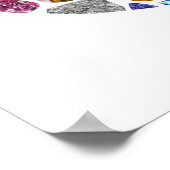 Cイニシャルジェムデザイン ポスター (角)