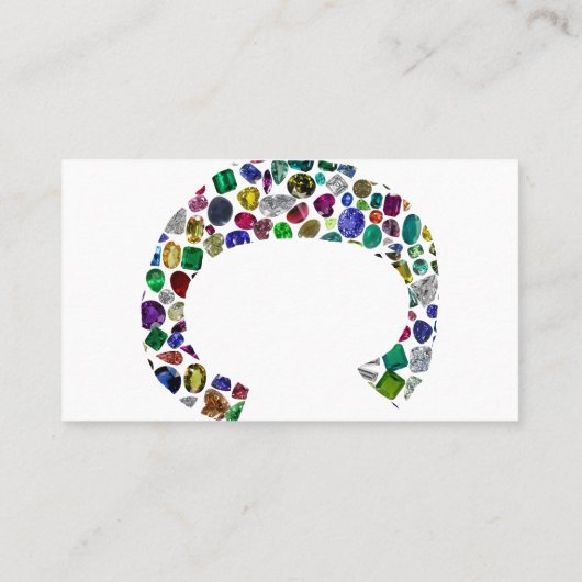 Cイニシャルジェムデザイン 名刺 (裏面)