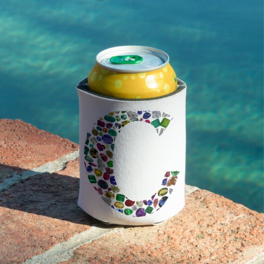 Cイニシャルジェムデザイン 缶クーラー (インサイチュ プール)